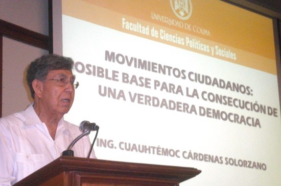 Foto: David Chávez|AFmedios | Cuauhtémoc Cárdenas Solórzano, líder moral del PRD